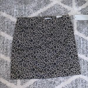 cheetah print mini skirt